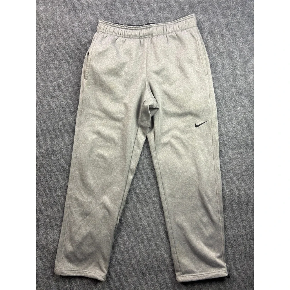 Nike Therma-FIT Sweatpants Mens Small Gray Fleece Lined Training Athletic Pants